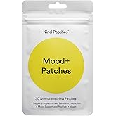 Kind Patches Mood Plus Patches with Mucuna Pruriens, Rhodiola, and Lions Mane Extract - Vegan - 30 Count