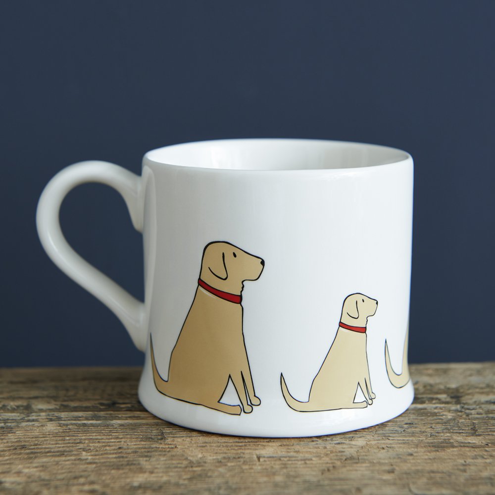 Mischievious Mutts Mugs Yellow Labrador Mug by Sweet William
