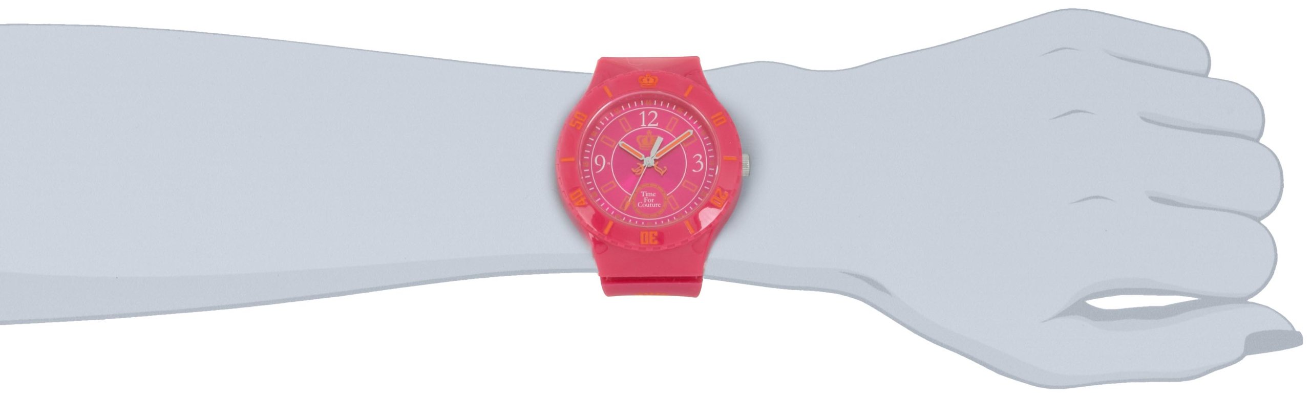 Juicy Couture Womens 1900823 Taylor Hot Pink Jelly Strap  display picture 3