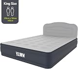 YAWN AIR Deluxe Self-Inflating King Air Bed with Built-In Pump & Headboard view 2