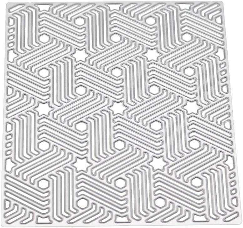 Happinter Die Cuts, Background Metal Die Cuts for Card Making Metal Mould Template for DIY Scrapbook Album Embossing Crafts Decor