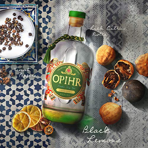Opihr I Arabian Edition I London Dry Gin Black Lemon I Intensiver und würziger Premium Gin I Inspiriert durch die antike Gewürzstraße I 43% Vol. I 700 ml – Bild 5