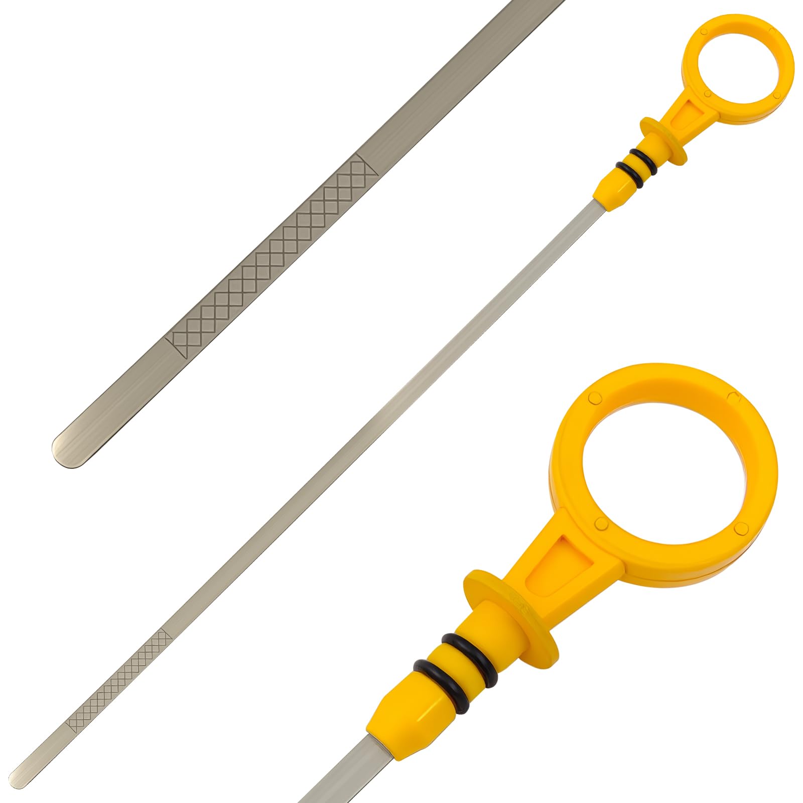 Photo 1 of 12610053 Engine Oil Dipstick Indicator, Compatible with Chevrolet GMC Cadillac Hummer Isuzu Engine Oil Fluid Level Dip Stick Replaces 8125748880 917-377