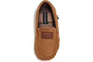 Lucky Brand Boy's Micro-Suede Moccasin Loafer Slippers
