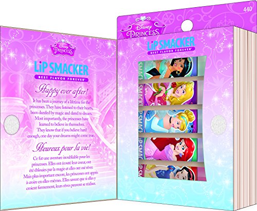 Lip smacker disney story book, disney princess lip gloss set, 5 c…