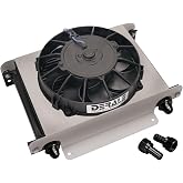 Derale 15960 Hyper-Cool Remote Engine/Transmission Cooler , Black