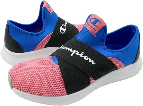 Amazon チャンピオン Cp Act004 スリッポン スニーカー レディース Pnk Blue 23 0cm Champion チャンピオン スニーカー
