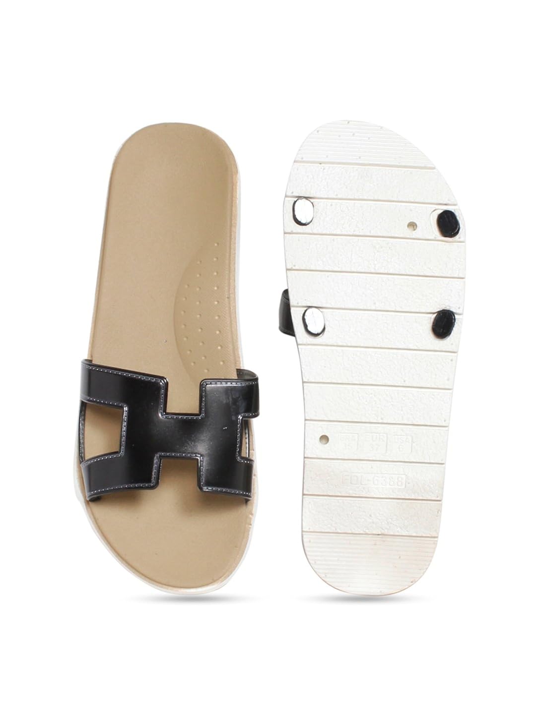 meriggiare women black synthetic flats