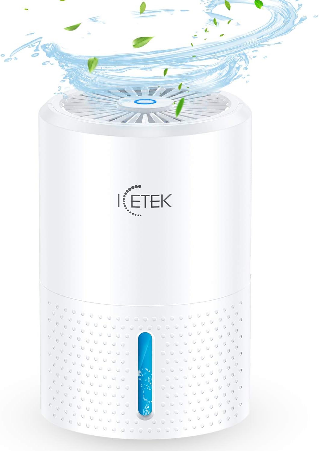 ICETEK 900ml(30oz) Dehumidifier, 2020 Newest Quiet 1800 Cubic Feet (225 Sq ft) Electric Portable Small Dehumidifiers with Auto Shut Off for Home Basements, Closet, Bathroom, RV