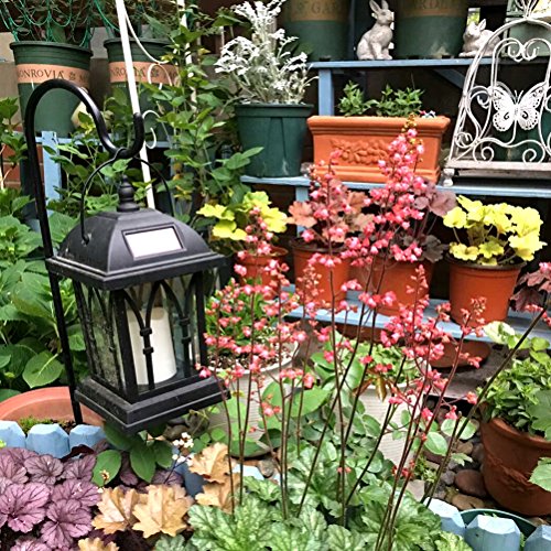 image for LEDMOMO Solar LED Lantern Outdoor Solar Powered Hanging Lights Vintage