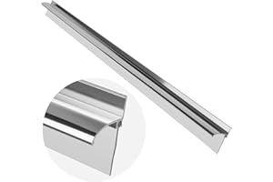 AQDD Shower Door Bottom Deflector Replacement with Vinyl Sweep for Framed Glass Bathroom Door Parts, 32” Shower Door Drip Rail, Shower Door Water Deflector