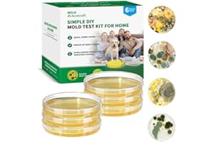 ACCECRAFT Mold Test Kit for Home - 6 Simple Mold Test kit,Test HVAC System,Surfaces & Indoor Air Quality,DIY Mold Detector at Home,Includes Detailed Mold Identification Guide,air Tester