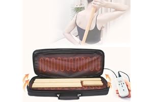 Goodtar Portable Massage Stone Warmer with Car Adaptor Electric Spa Bamboo Massage Sticks Set Hot Bamboo Massage Set - Hot Massage Stone Warmer Double-Sided Heating-Temp Controller - Bigger Heater