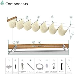 SunnyRoyal Beige 7'x12' Waterproof Pergola Shade