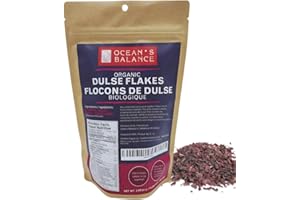 Ocean's Balance Organic Dulse Flakes — Atlantic Seaweed Superfood for Thyroid, Iodine & Iron — Vegan, Keto & Paleo Friendly —