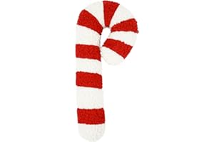 TANGJING Christmas Peppermint Candy Cane Pillow Christmas Throw Pillows Christmas Lollipop Pattern Throw Pillow Decorative Plush Cute Pillows for Couch Cushion Sofa - Red & White 13x6 inch