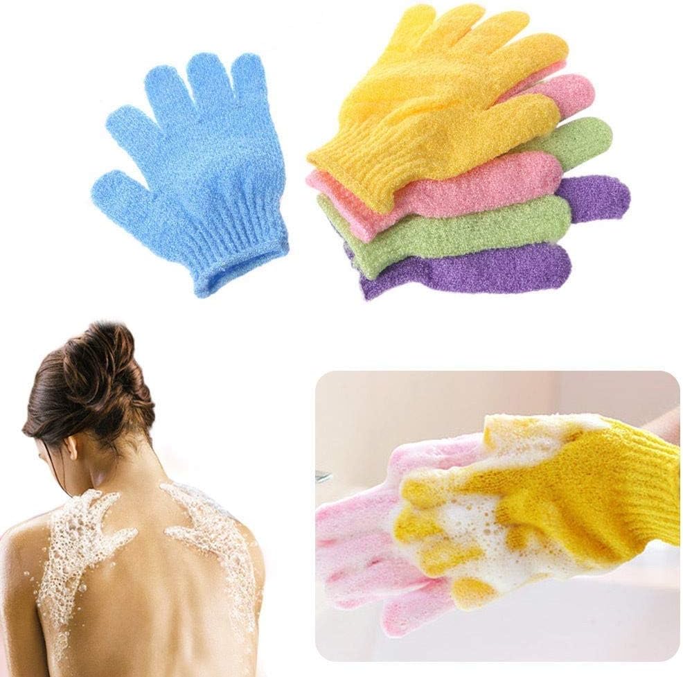 Orpio Bath Glove-Body Scrubber Gloves Pair, Gloves, Bath Gloves, 1 Glove Set, Cellulite Scrubber, Shower Gloves, Reduce Acne Scars, Exfoliator Glove Men and Women, Exfoliate at Home