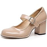 VenusCelia Women's Mary Jane Pump Heeled Shoe