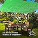 Terra Hiker Camping Tarp, Waterproof Picnic Mat, Multifunctional Tent Footprint with Drawstring Carrying Bag for Picnic, Hiking (Green 94