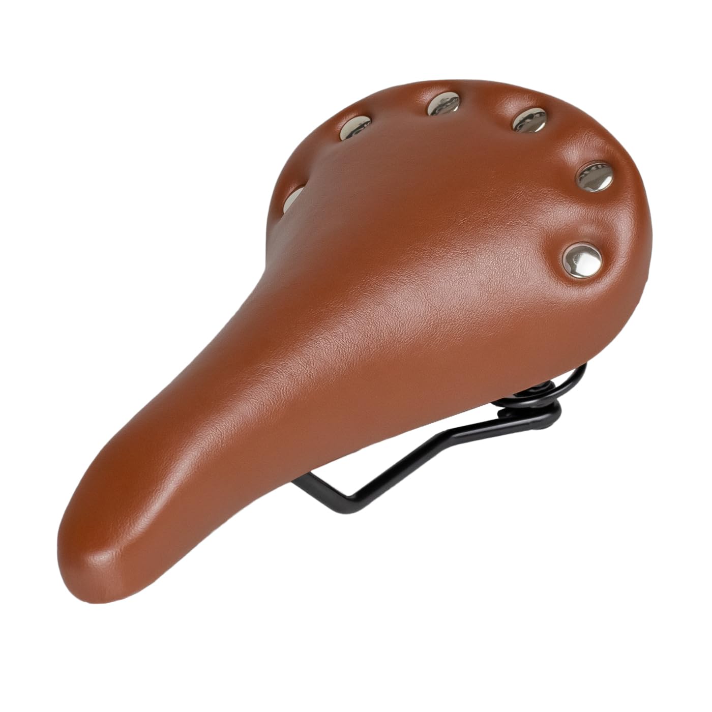 GORIX Bike Saddle Seat, Brown, Suspension, Mountain Road Bicycle (GX-6000), PVC Leather, Unisex