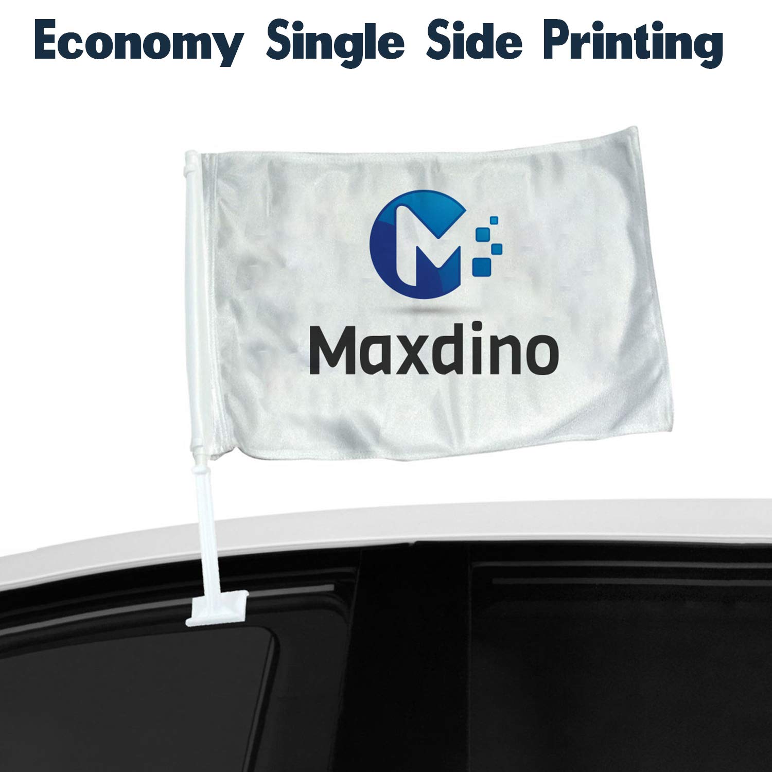 Banner Buzz Make It Visible Personalize Car Window Clip Flag 18 X