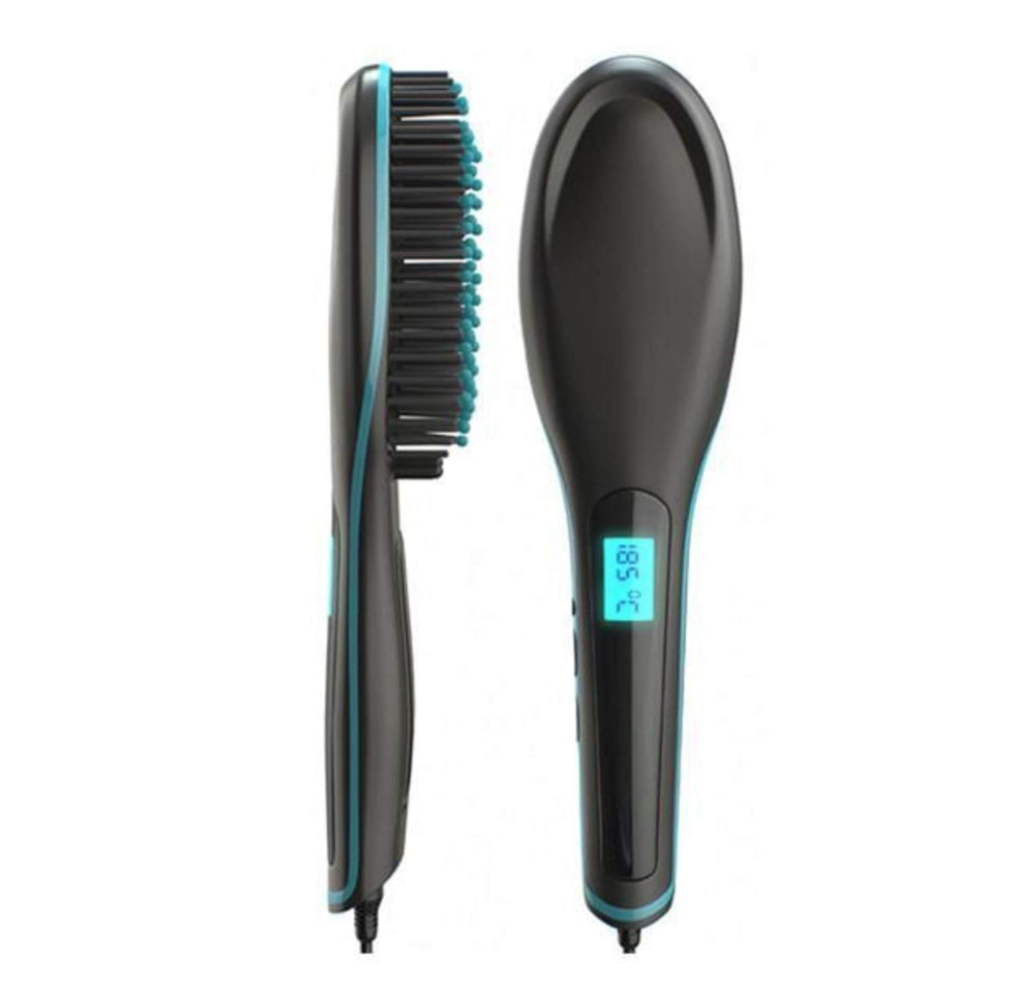Amazon Com Ceramic Straightening And De Tangling Hair Brush Beauty