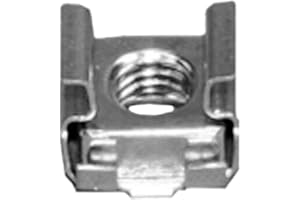 MAGIC HUB 12-24 Cage Nuts Self-Retaining Cage Nuts 12-24 - Zinc Plated Steel Square Cage Nuts (50)
