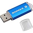 SIMMAX Memory Stick 32GB USB 2.0 Flash Drives Thumb Drive Pen Drive (32GB Blue)
