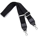 S&loyoe Solid Color Purse Straps Replacement Crossbody Bag Strap Adjustable Wide Guitar Straps for Handbags 1.5inch