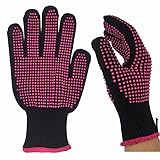 HeyBeauty 1 Pc Heat Resistant Glove, Professional Skidproof Glove for Curling Wand and Flat Iron, Suitable for Left and Right Hands, Fit All Hand Sizes