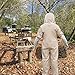 New Professional Medium Cotton Full Body Beekeeping Bee Keeping Suit, with Veil Hood By Aspectek