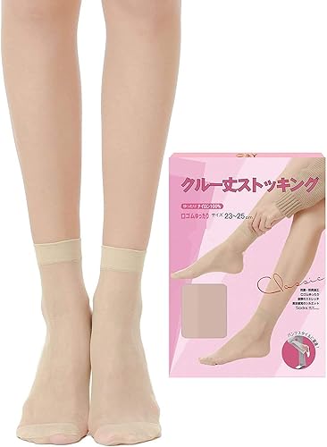 Amazon Co Jp Richday 靴下 ストッキング 10足組 レディース おしゃれ シースルーソックス ショートストッキング 靴下 肌色 ホビー