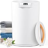 CWDOlROI Towel Warmer, 20L Large Towel Warmers for Bathroom, Towel Bucket Fits Up Two 40"X70" Oversized Towels, Bathrobes, Blankets, Towel Heater with LCD, 4 Timer Setting and Auto Shut Off(White)
