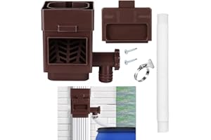 MISDENK Rain Barrel Diverter Kit, Downspout Diverter Fits for 2x3 or 3x4 Inch Gutter Downspouts, Rainwater Collection System 