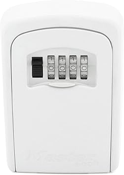 MASTER LOCK Caja fuerte para llaves [Mediana] [Montaje mural] [Blanco] - 5401EURDCRM - Caja de seguridad: Amazon.es: Bricolaje y herramientas