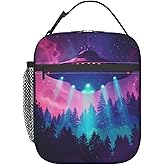 SIUKUS Insulated Lunch Box for Kids Boys Girls, Reusable Lunch Bag for School, Office, Work, Picnic, Travel, Cosmic UFO Lunch Box