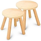 wingyz Wooden Step Stools for Kids, 10 Inch Solid Kids Chairs Perfect Matched Sensory Table, Multi-Purpose Children Sitting S