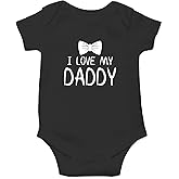 I Love My Daddy Baby Bodysuit Funny Cute Newborn Outfit Unisex Boys Girls Adorable Cool Romper