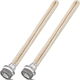 Maitys 2 Pieces Replacement Wicks for Oil Lamp 6.3 Inch,Silver | Catalytic Wick with Air Control, Cotton Braided for Lamp Oil Diffuser, Aromatherapy Home Decor Scent Dispenser