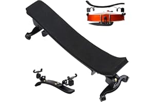 Violin Shoulder Rest for 4/4 and 3/4 Size Violin Chin Rest with Collapsible Shoulder Rest for Violin with Height Adjustable F