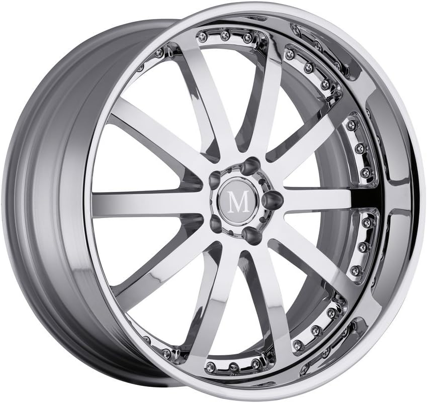 Mandrus Velo 19 Chrome Wheel / Rim 5x112 with a 35mm Offset and a 66.56 Hub Bore. Partnumber 1995MAV355112C66