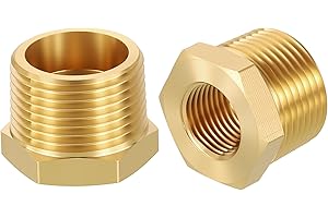 Rebower 2 Pack Male to Female Adapters, 3/4" MNPT x 3/8" FNPT