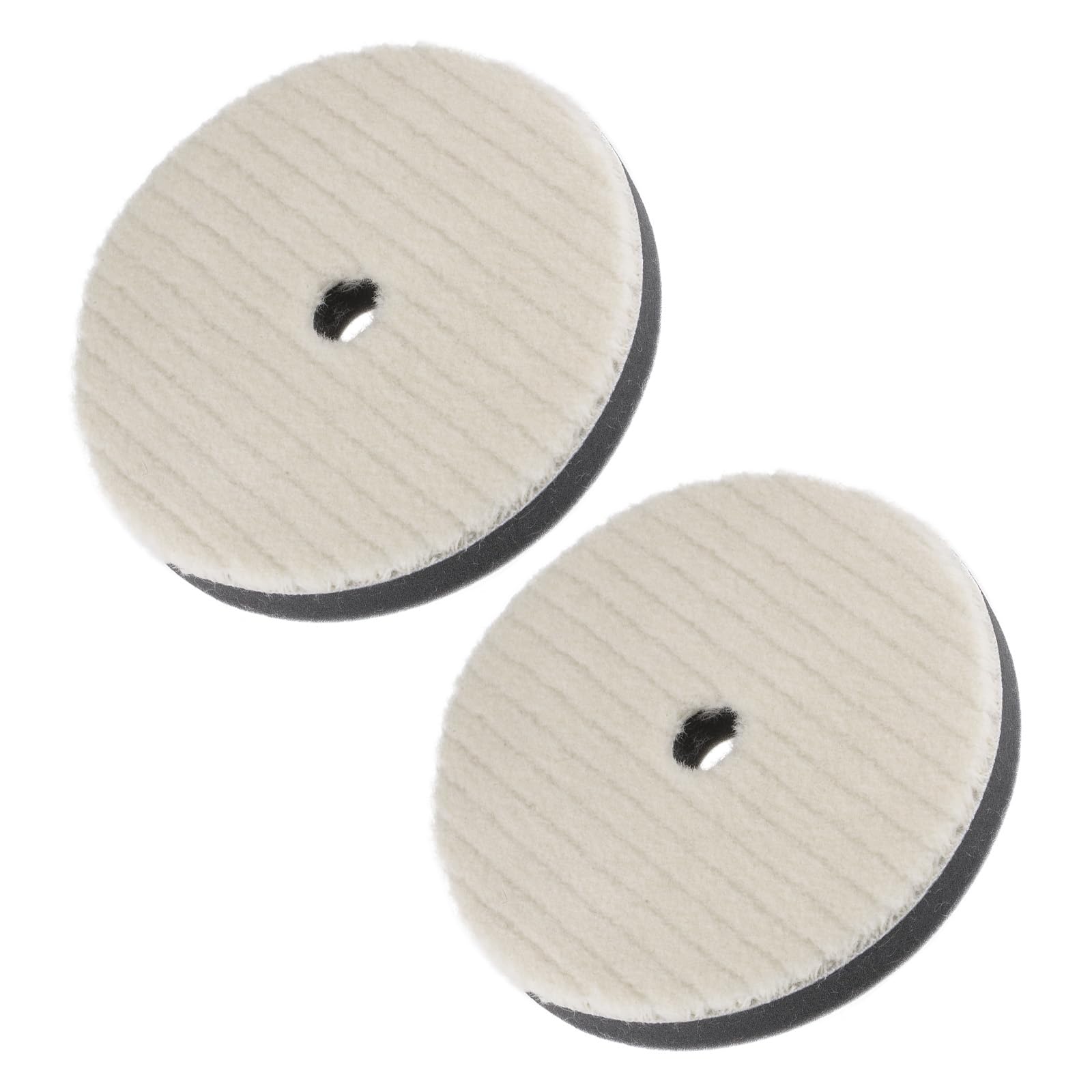 CoCud Wool Felt Sponge Polishing Pad, 6" Diameter, Wool Polishing Pad with a Thickened Sponge Buffing Wheel - (Applications: for Polishing Metal, Wood, Plastic), 2-Pieces