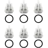 6PCS Pressure Washer Pumps Check Valves with O-Rings Compatible with EZ TC TP TX Washer Pumps EZ2536E TC1507E345 TX1510S34 EZ2542E HTX18105 TP2530J34 TX1512S17 EZ2545E HTX18125 Replace Kit 123