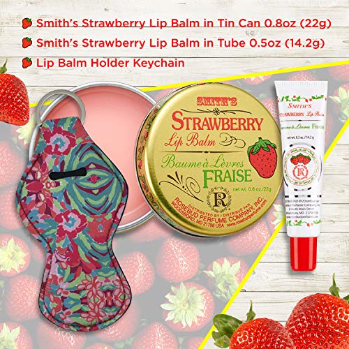 Smiths Rosebud Salve Lip Balm in Tin Can 0.8oz (22g) and Tube 0.5oz (14