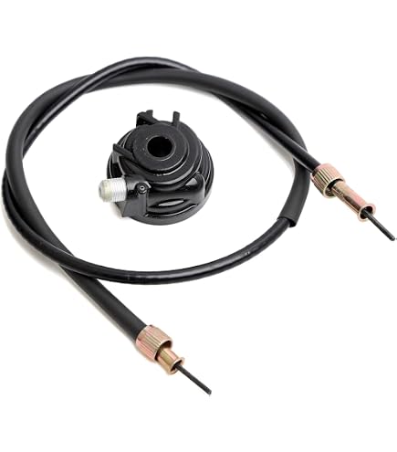 Engrenage Entraînement Compteur Vitesse 12mm + Câble 100cm - Compatible Scooter GY6 50cc 150cc