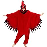 vavalad Cardinal Onesie Adult, Cardinal Halloween Costumes Homewear