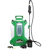 FlowZone Zephyr Battery Backpack Sprayer, 4-Gal., 40PSI, Battery Included | Single pressure, optimized 0.20 GPM. 2 hrs of continuous spraying for weed killer, fertilizer, pest control, &amp; more.