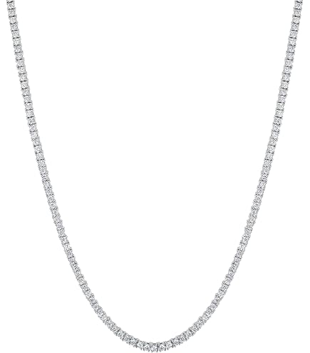 Amazon.com: SWAROVSKI Tennis Deluxe Necklace Cz White One Size