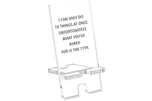 FTONENI Office Phone Stands for Desk, Funny Cell Phone Stand for Desk, Phone Holder for Desk Cute, Office Humor Gifts for Women Men Coworkers - JJA12